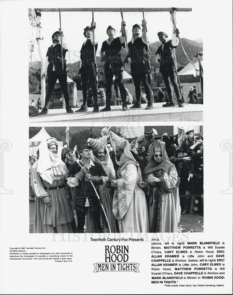 1993 Press Photo Scenes from "Robin Hood Men in Tights" - Historic Images