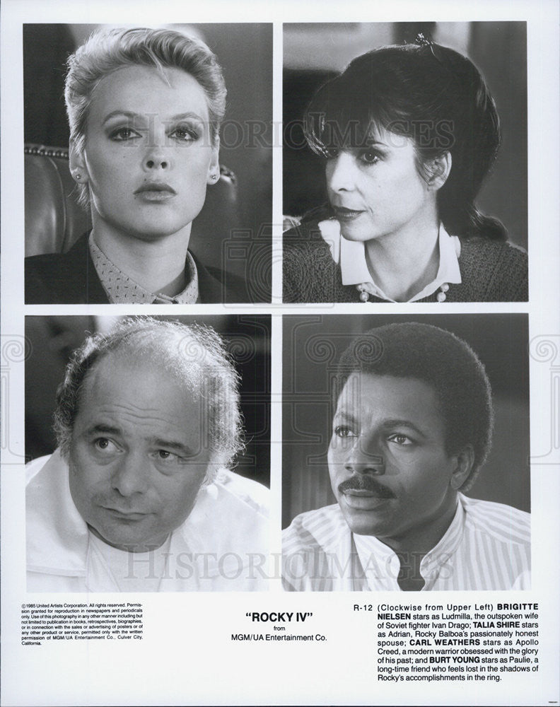 1990 Press Photo Cast of &quot;Rocky IV&quot; - Historic Images