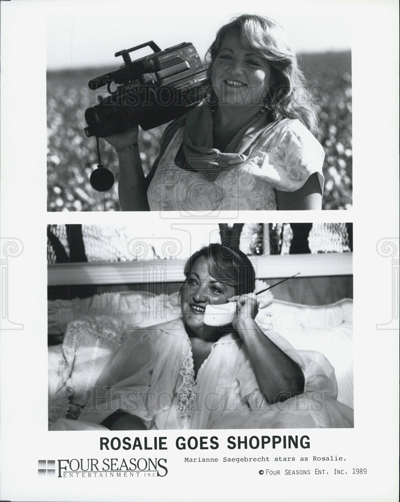 1989 Press Photo Marianne Saegebrecht in "Rosalie Goes Shopping" - Historic Images
