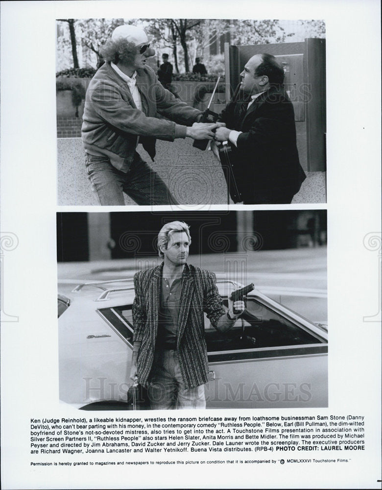 1986 Press Photo Danny DeVito in "Ruthless People" - Historic Images