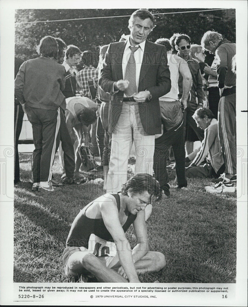 1979 Press Photo Michael Douglas Lawrence Dane RUNNING - Historic Images