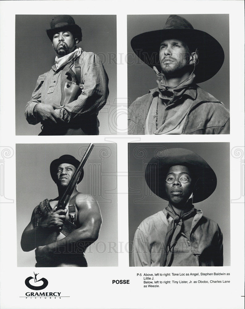 1993 Press Photo  Cast of "Posse" - Historic Images