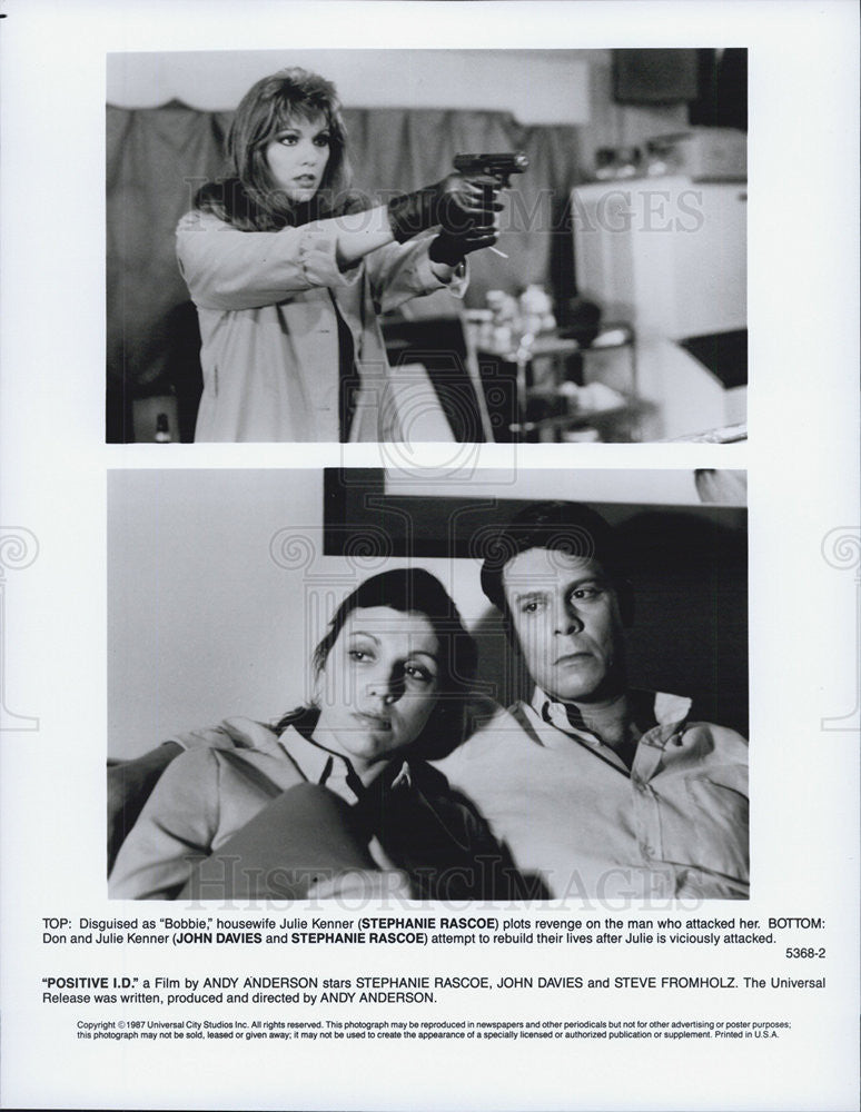 1987 Press Photo Scenes from "Positive I.D." - Historic Images