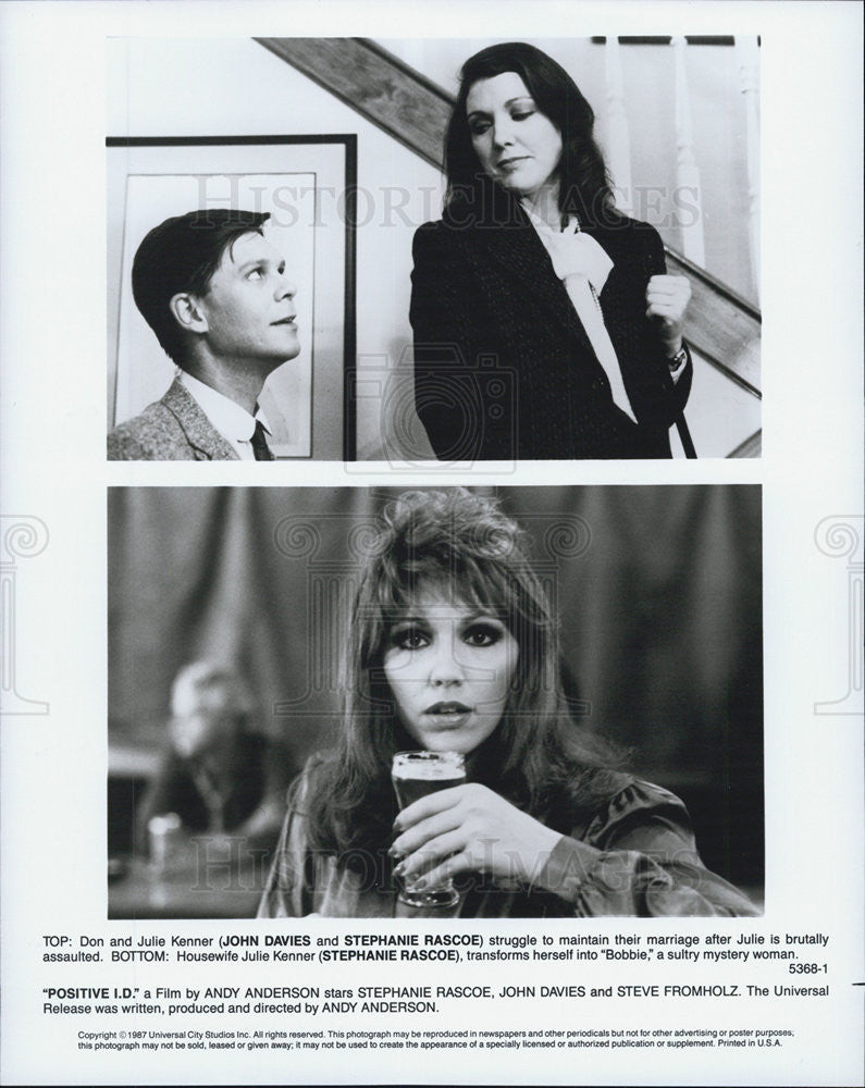 1987 Press Photo Scenes from "Positive I.D." - Historic Images