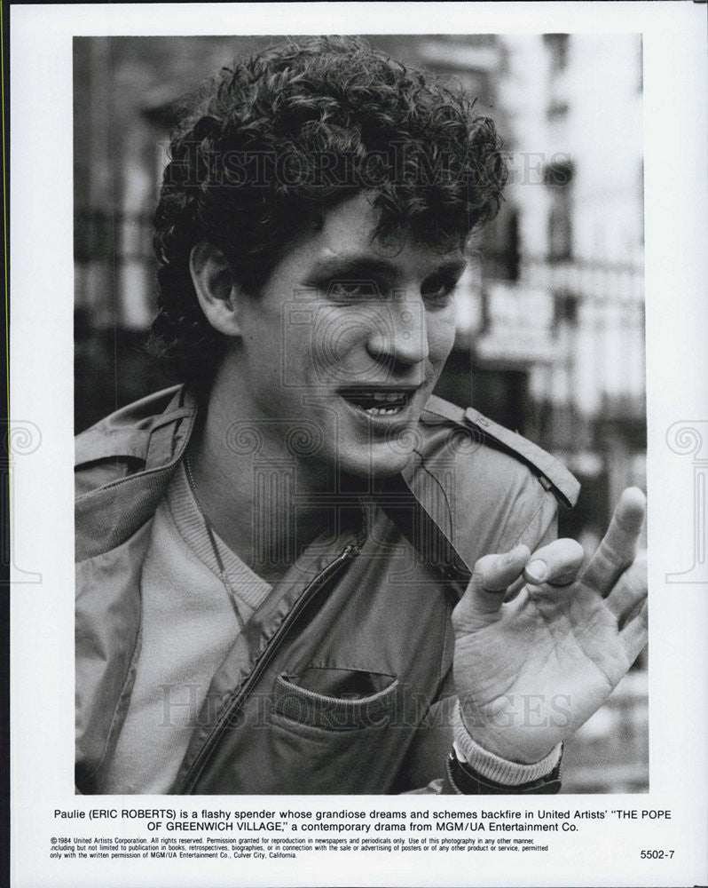 1984 Press Photo Eric Roberts in "The Pope of Greenwich Village" - Historic Images