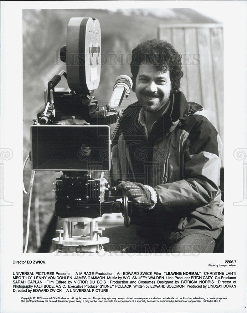 1992 Press Photo Ed Zwick Director of &quot;Leaving Normal&quot; - Historic Images