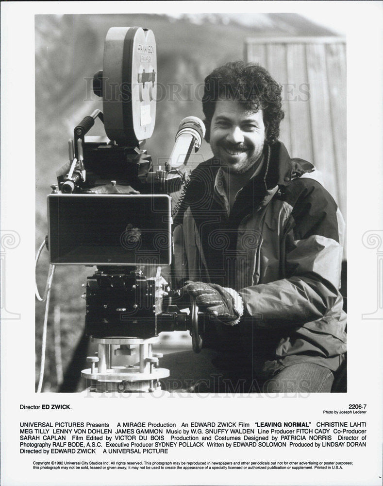 1992 Press Photo Ed Zwick Director of "Leaving Normal" - Historic Images