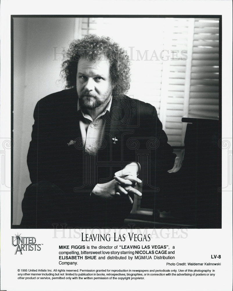 1995 Press Photo Mike Figgis Director of &quot;Leaving :as Vegas&quot; - Historic Images