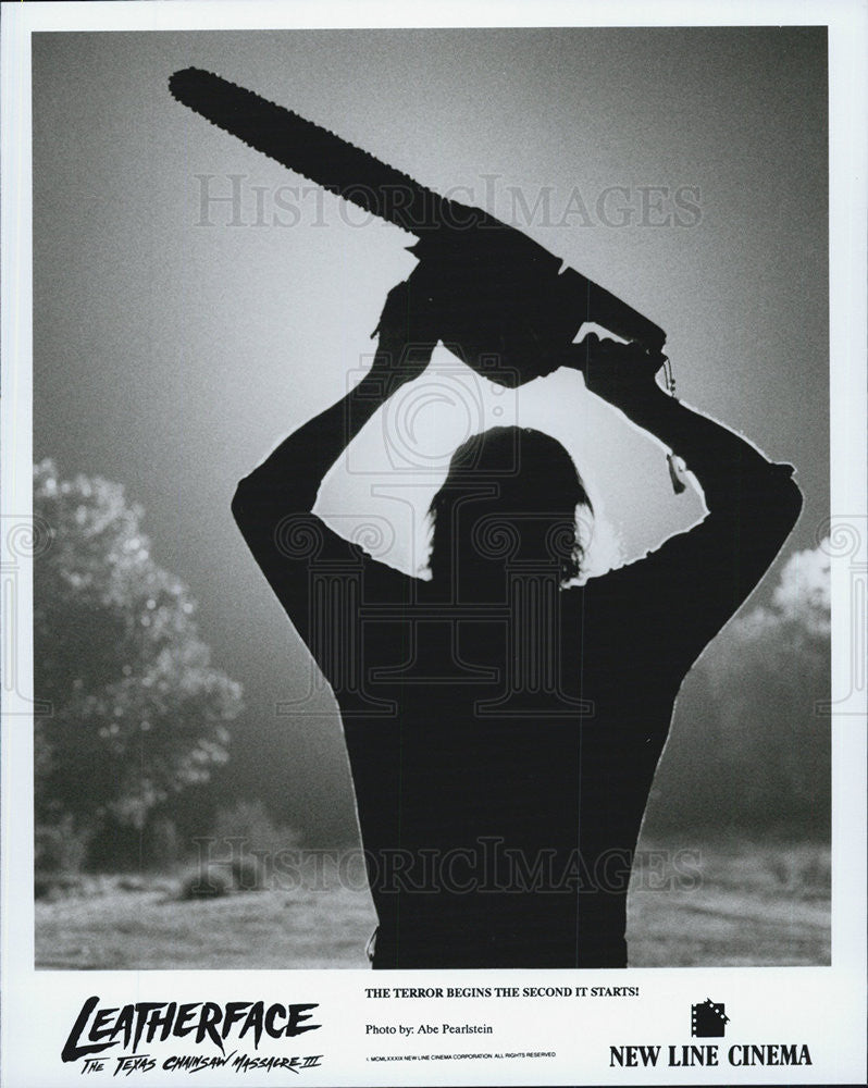 1990 Press Photo "Leatherface The Texas Chainsaw Massacre III" - Historic Images