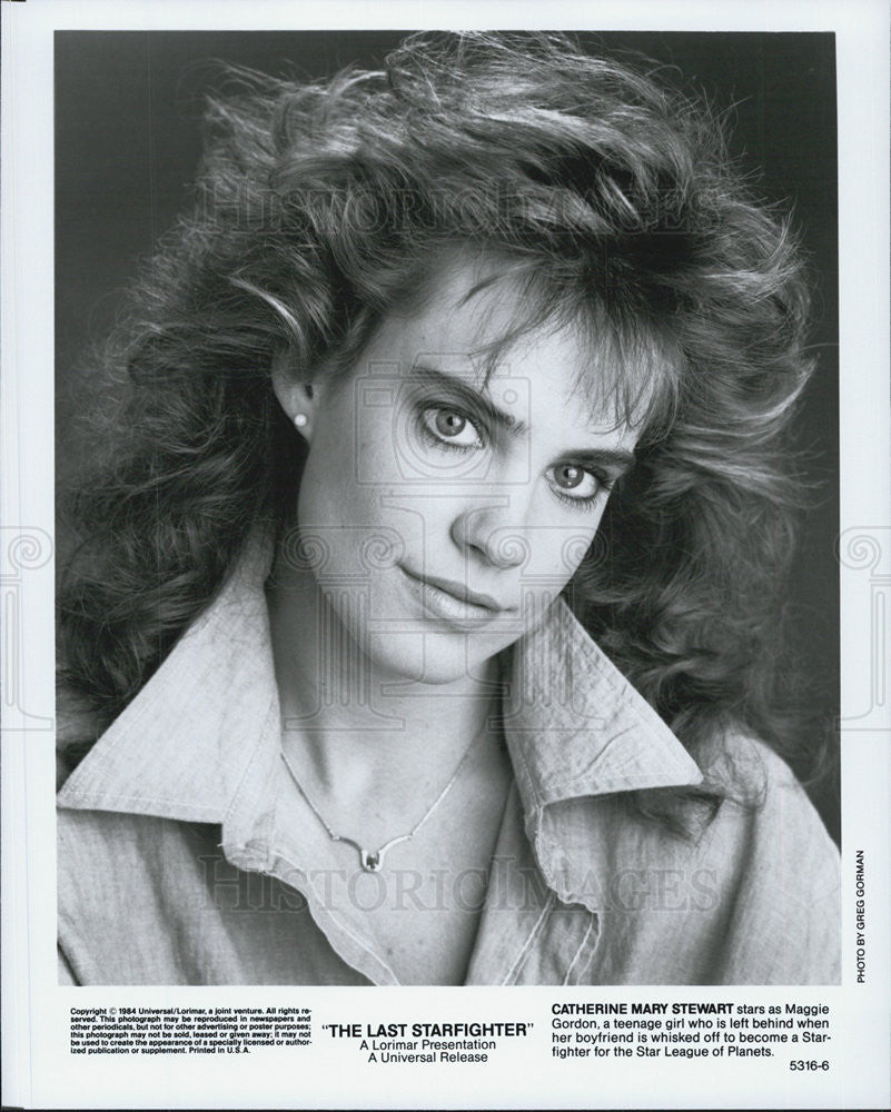 1984 Press Photo Catherine Mary Stewart in &quot;The Lasst Starfighter&quot; - Historic Images