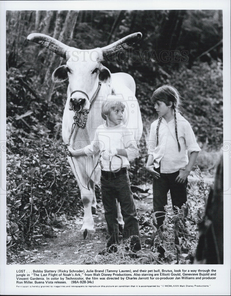 1980 Press Photo Ricky Schroder Tammy Lauren THE LAST FLIGHT OF NOAH'S ARK - Historic Images