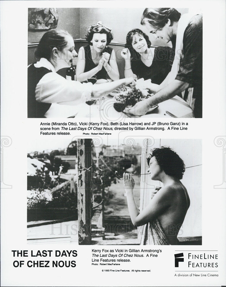 1993 Press Photo Scenes from "The Last Days of Chez Nous" - Historic Images