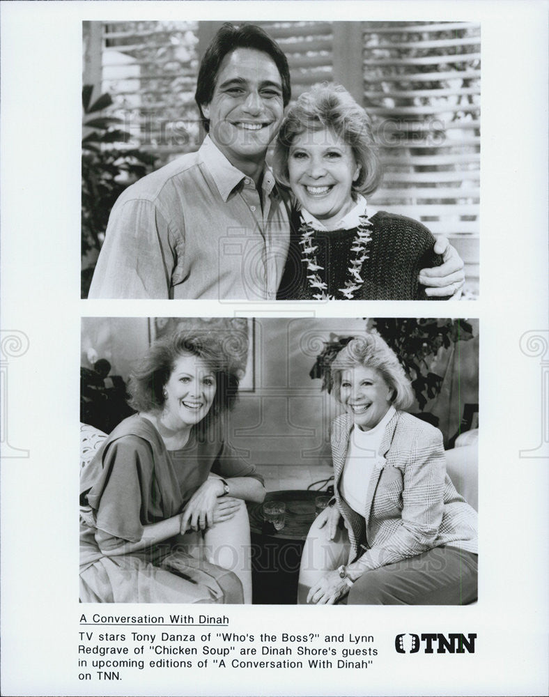 Press Photo Dinah Shore, Tony Danza, Lynn Redgrave - Historic Images