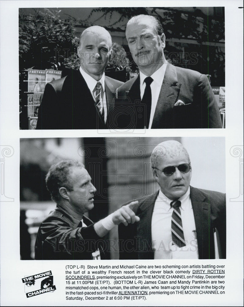 1988 Press Photo "Dirty Rotten Scoundrels" Steve Martin & Michael Caine - Historic Images