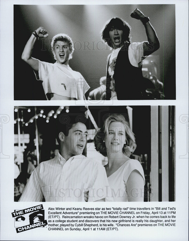 Press Photo Alex Winter Keanu Reeves BILL AND TED&#39;S EXCELLENT ADVENTURE - Historic Images