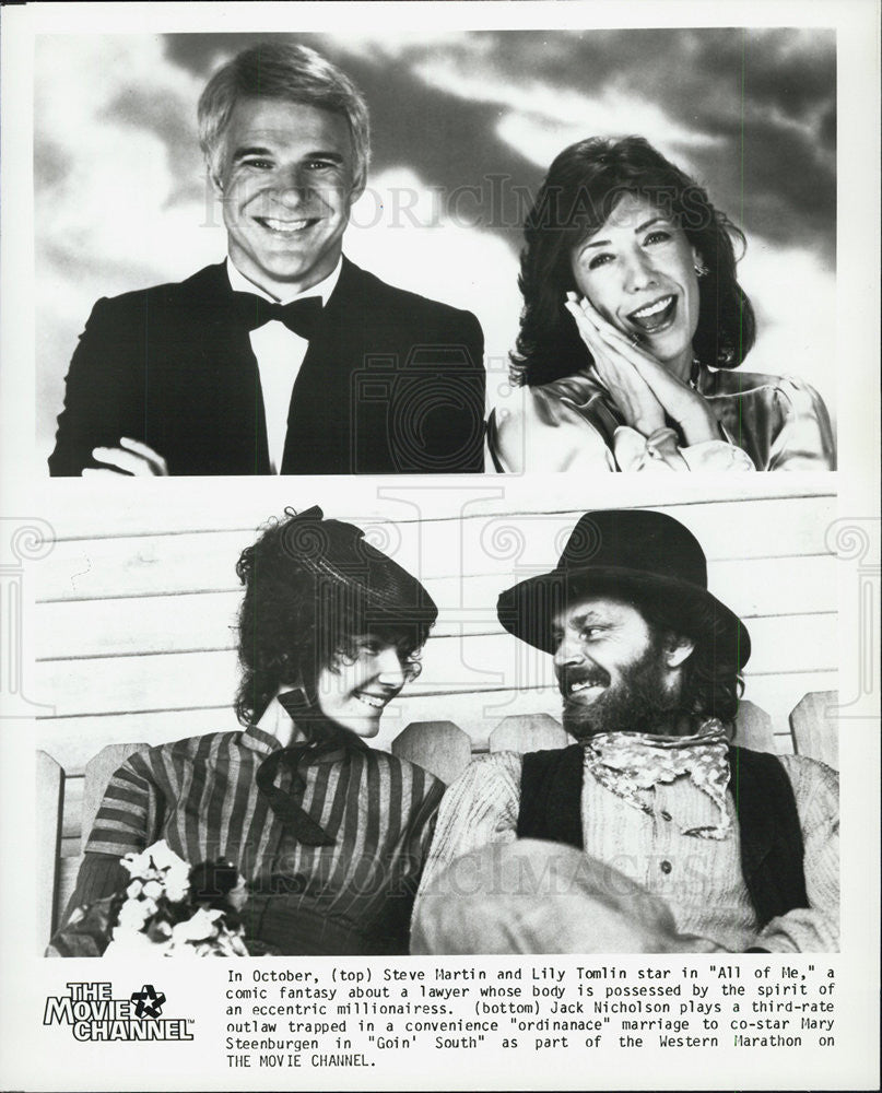 1988 Press Photo Steve Martin,Lily Tomlin "All of Me" - Historic Images