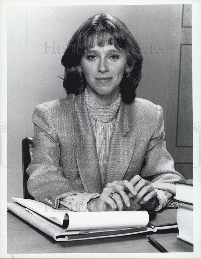 1986 Press Photo Actress Michele Greene Stars As Abby Perkins In &quot;L.A. Law&quot; - Historic Images