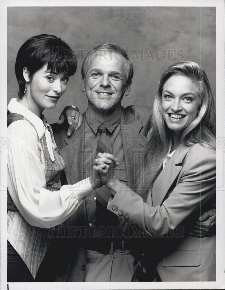 1991 Press Photo Amanda Donohoe,John Soencer,Cecil Hoffman &quot;L.A. Law&quot; - Historic Images