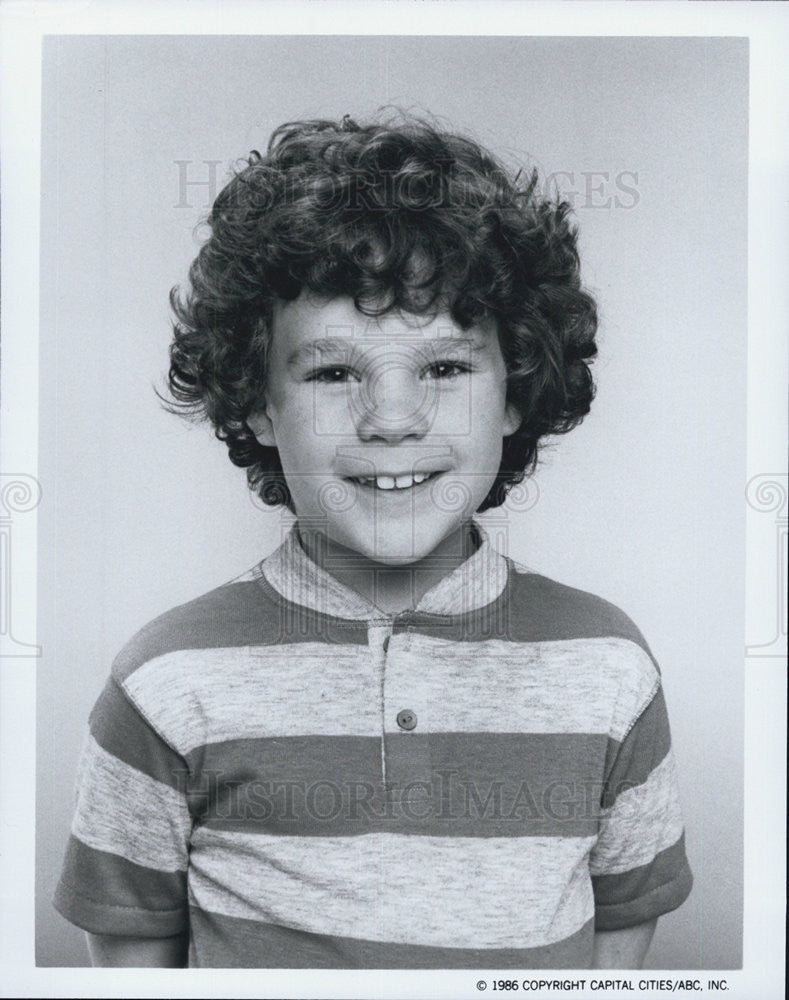 1986 Press Photo Child Actor Philip J. Amelio II Starring In &quot;Life With Lucy&quot; - Historic Images