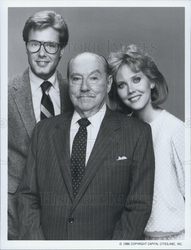 1986 Press Photo Larry Anderson,Ann Dusenberry,Gale Gordon "Life With Lucy" - Historic Images