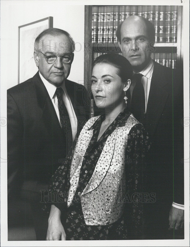 1990 Press Photo &quot;L.A. Law&quot;Amanda Donohoe,Richard Dyshart,Alan Rachins - Historic Images