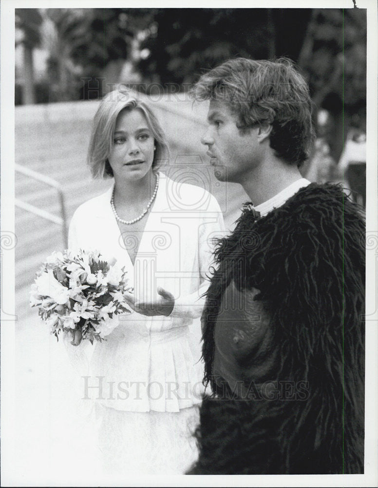 1987 Press Photo Susan Dey & Harry Hamlin in "L.A. Law" - Historic Images