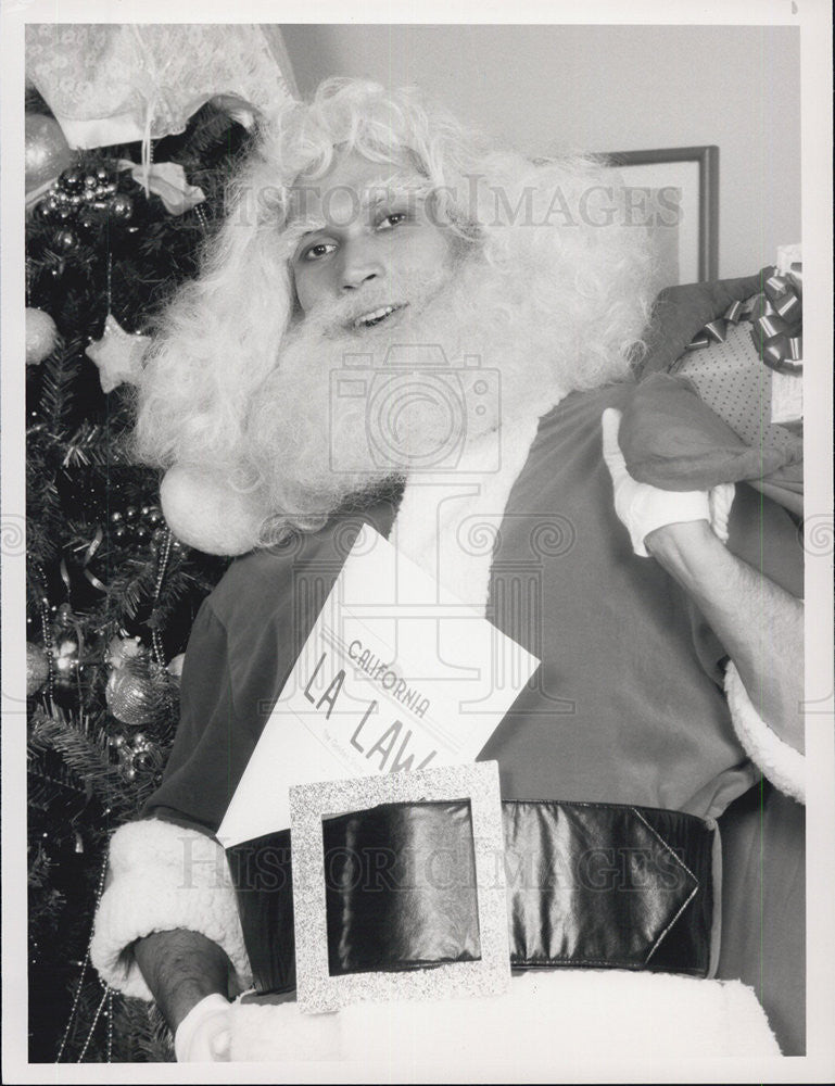 1989 Press Photo L.A. Law Placenta Claus is Coming to Town Jimmy Smits - Historic Images