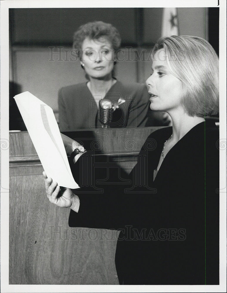 1990 Press Photo L.A. Law Diana Muldaur Susan Dey The Bitch is Back - Historic Images