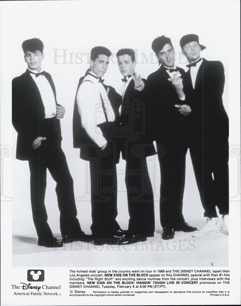 Press Photo  Music group New Kids on The Block - Historic Images