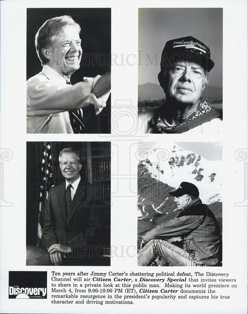 Press Photo Jimmy Carter Discovery Channel Citizen Carter - Historic Images