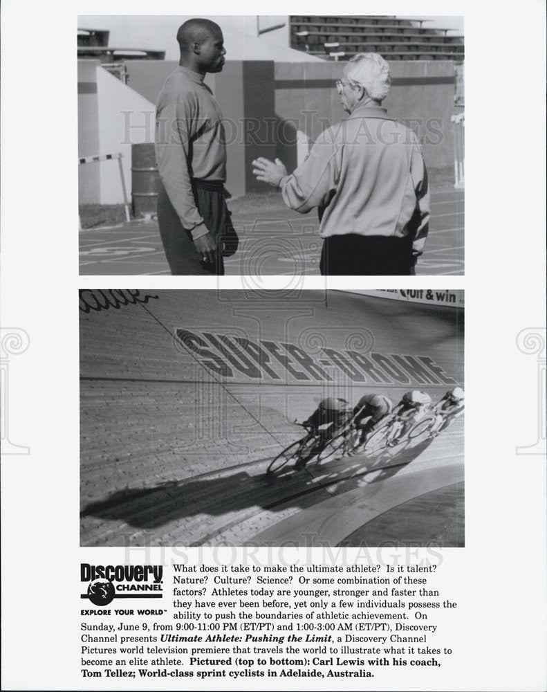 Press Photo Ultimate Athlete: Pushing the Limit Television Special Carl Lewis - Historic Images