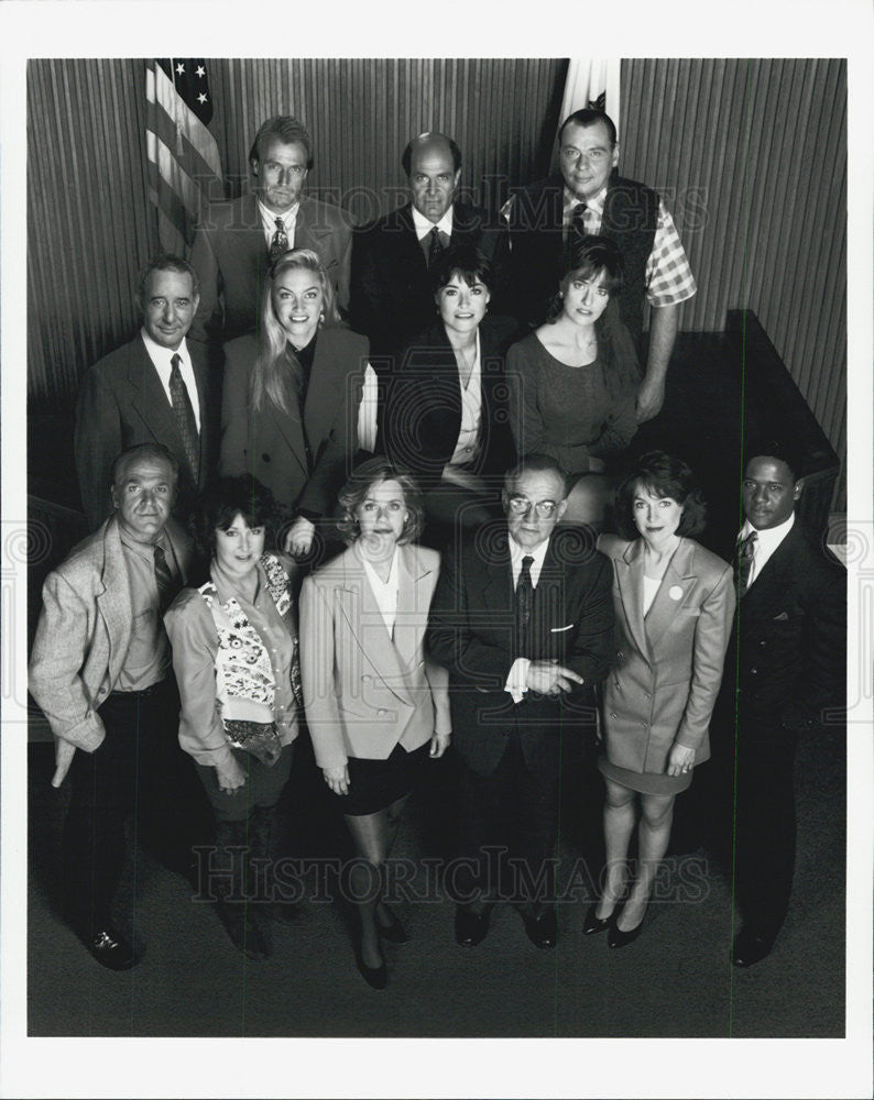 1992 Press Photo La Law John Spencer, Susan Ruttan, Susan Dey Richard Dysart - Historic Images