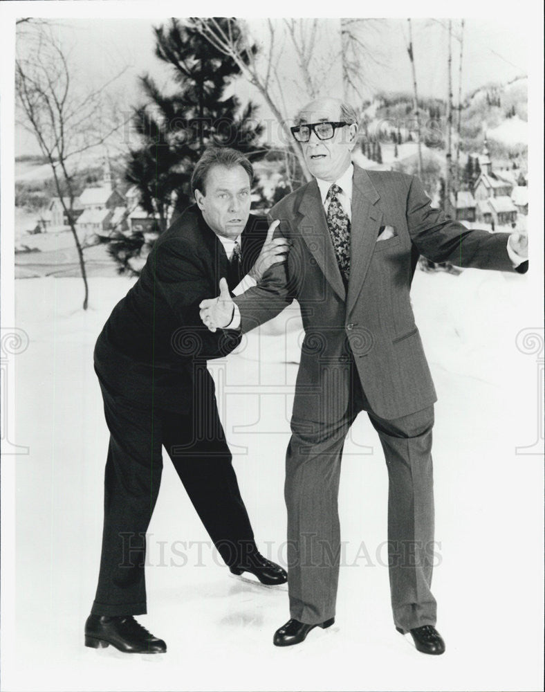 1992 Press Photo L.A. Law Corbin Bernsen Shelley Berman Odor in the Court - Historic Images