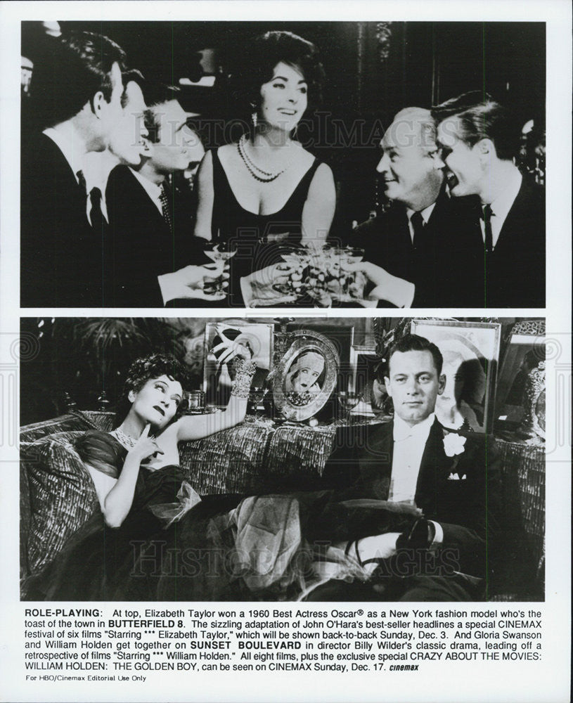 1960 Press Photo Elizabeth Taylor wins Oscar Butterfield 8 sunset Boulevard - Historic Images
