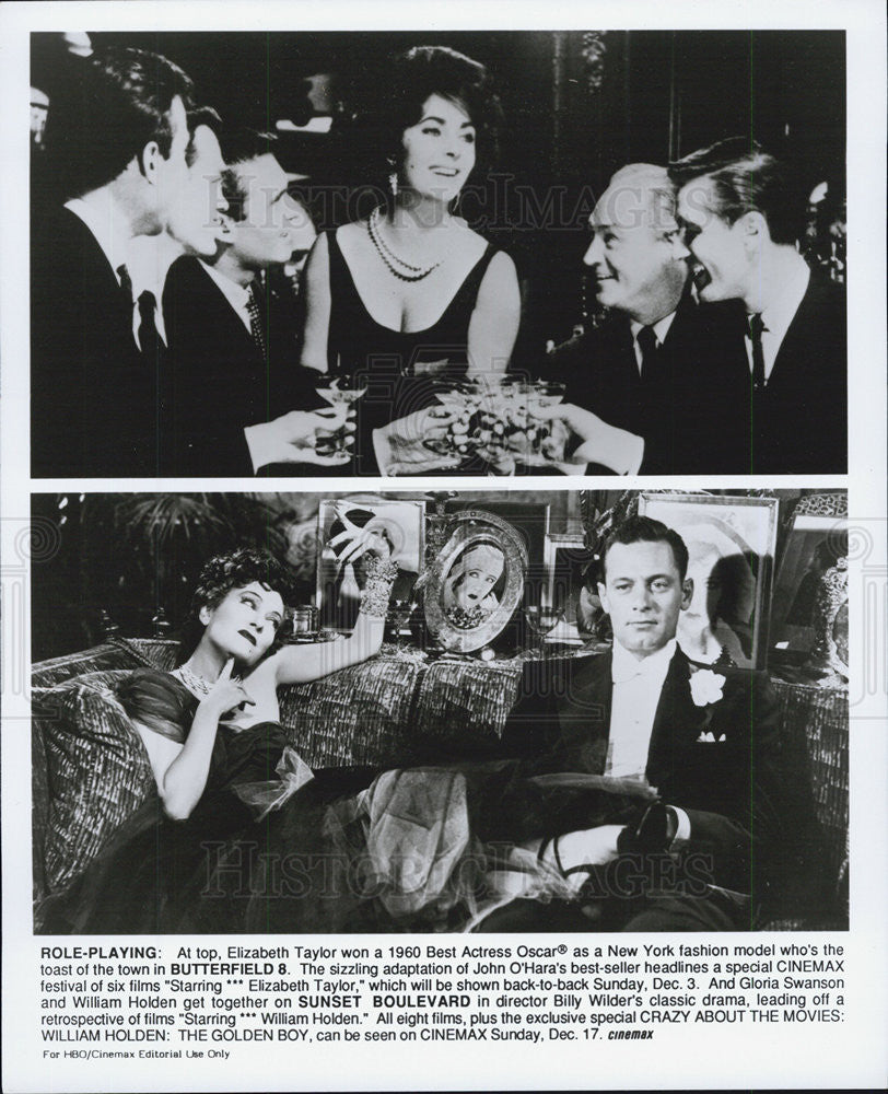 Press Photo Elizabeth Taylor Oscar winner Butterfield 8 Sunset Boulevard - Historic Images