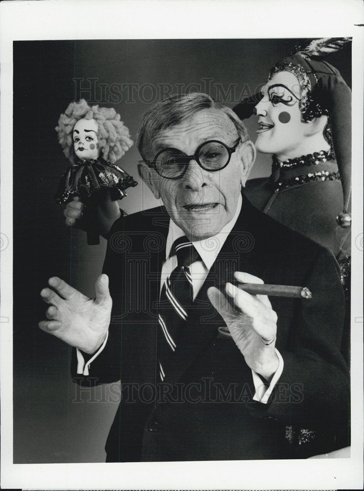 1985 Press Photo George Burns Comedy Week CBS - Historic Images