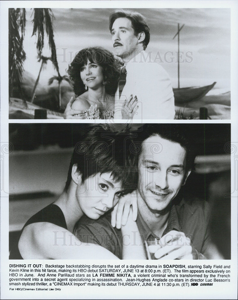 Film Soapdish Sally Field Kevin Kline 1990 Film La Femme Nikita 1991  vintage promo photo print - Historic Images