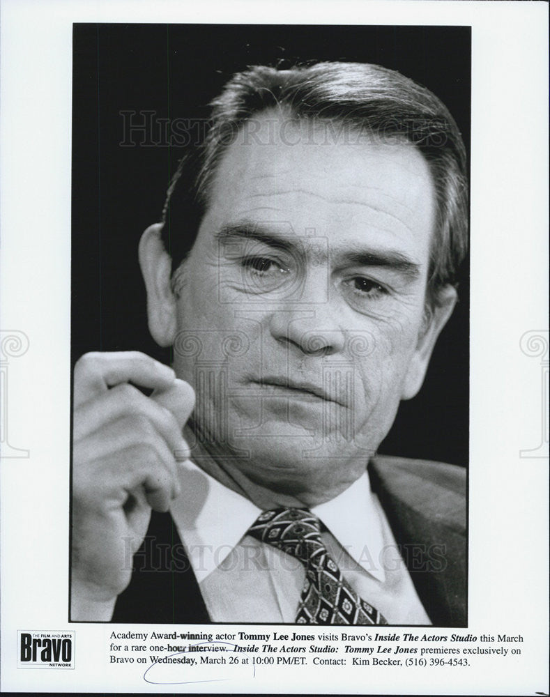 Press Photo Academy Award winning actor Tommy Lee Jones - Historic Images