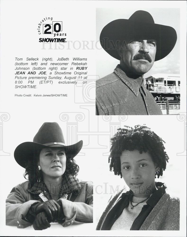 1996 Press Photo of the cast of Showtime&#39;s &quot;Ruby Jean and Joe&quot; - Historic Images