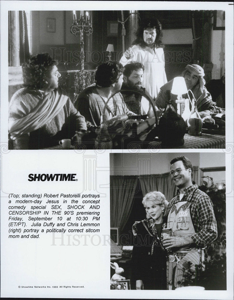 1993 Press Photo Robert Pastorelli, Julia Duffy, Chris Lemmon - Historic Images