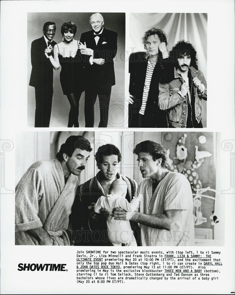 Press Photo Sammy Davis Jr, Liza Minnelli, Frank Sinatra, Hall &amp; Oats - Historic Images