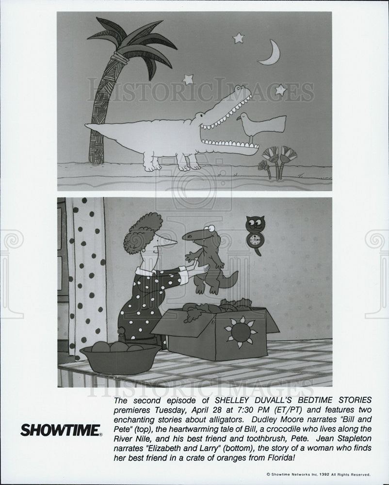 1992 Press Photo Shelly Duvall&#39;s Bedtime Stories, Bill &amp; Pete, Elizabeth &amp; Larry - Historic Images