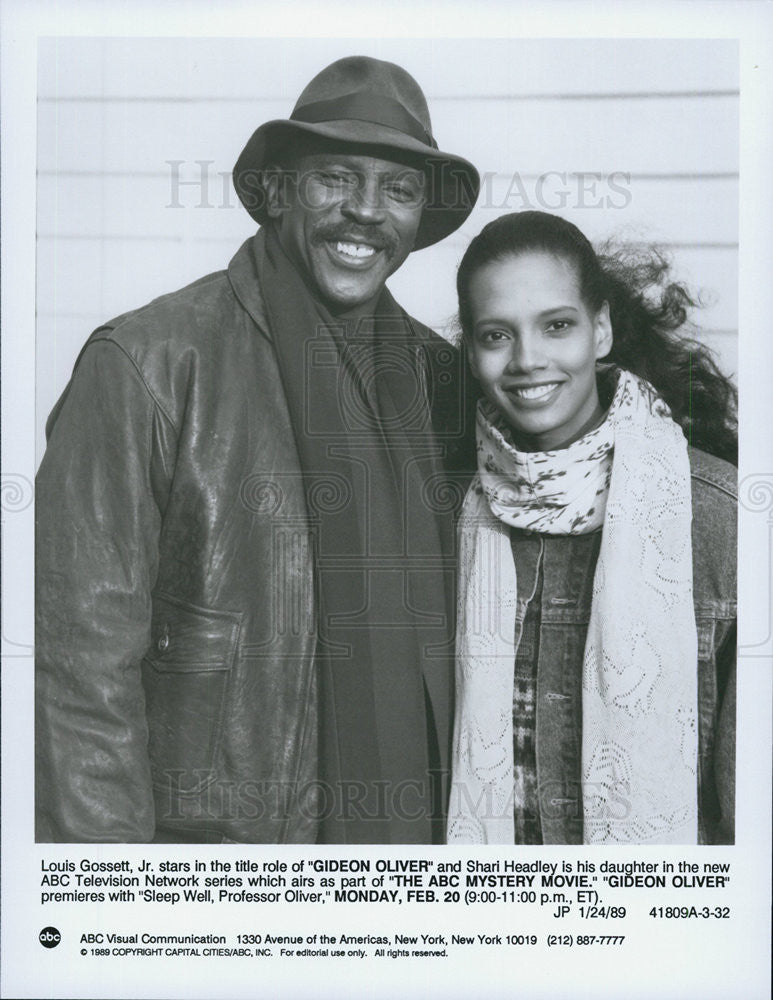 1989 Press Photo Louis Gossett Jr, Shari Headley, Gideon Oliver - Historic Images