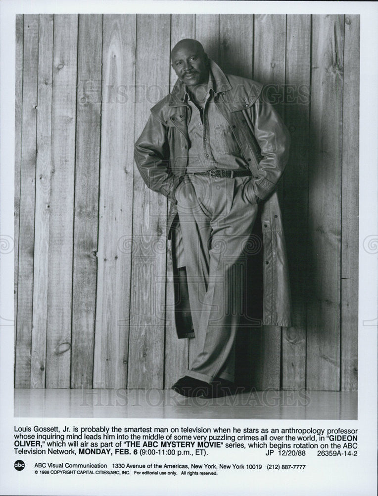 1988 Press Photo Louis Gosset Jr in &quot;Gideon Oliver&quot; - Historic Images