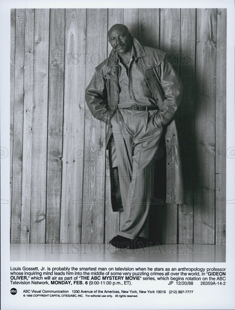 1988 Press Photo Luis Gosset Jr in &quot;Gideon Oliver&quot; - Historic Images