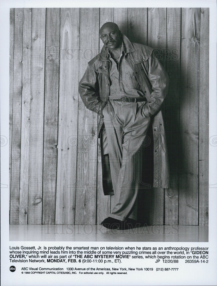 1988 Press Photo Luis Gosset Jr in "Gideon Oliver" - Historic Images