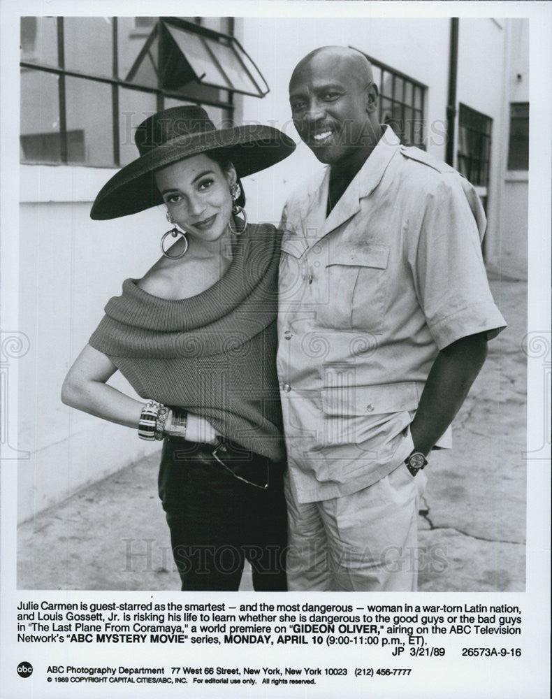 1989 Press Photo  Luis Gosset Jr in "Gideon Oliver" - Historic Images