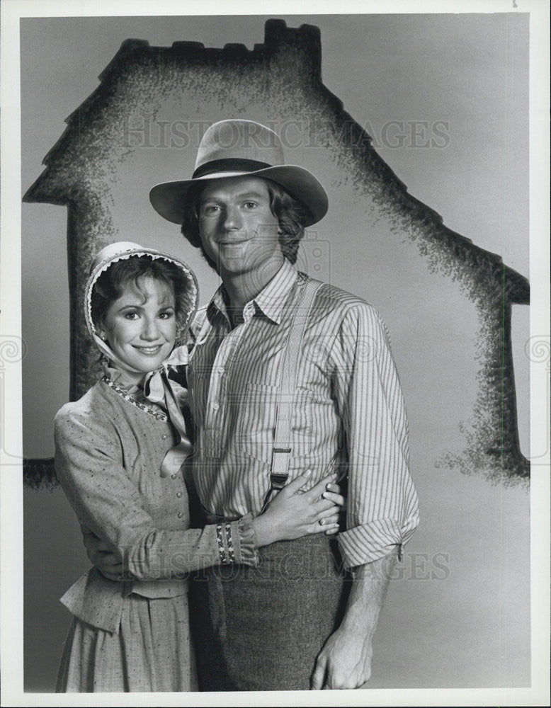 1982 Press Photo Melissa Gilbert & Dean Butler on "Little House: A New Beginning - Historic Images