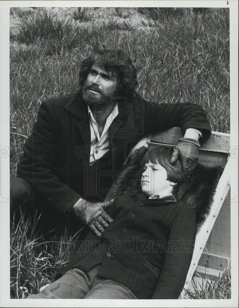 1982 Press Photo Michael Landon, Jason Bateman, Little House on the Prairie - Historic Images