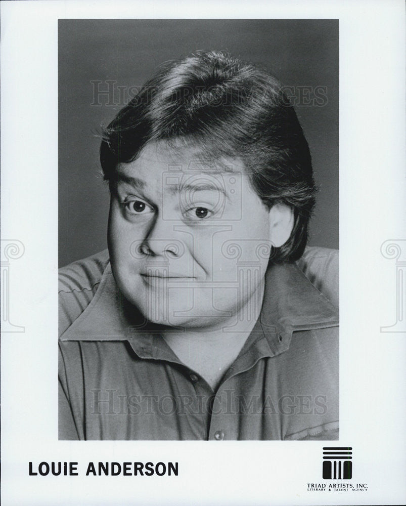 Press Photo Comedian Louie Anderson - Historic Images